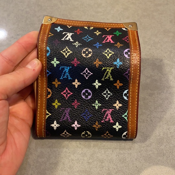 VINTAGE LV MURAKAMI BLACK CARD HOLDER - Picture 5 of 10